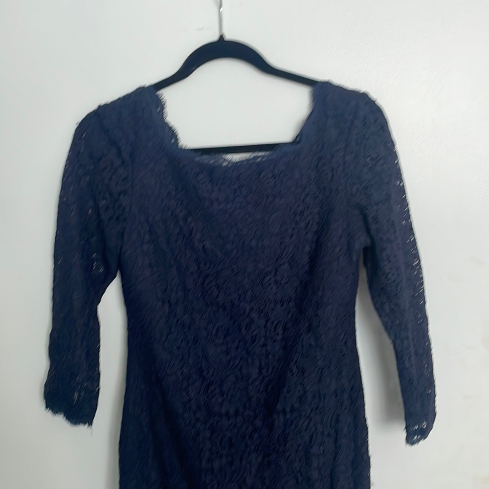 Audriana Pappell Navy Lace Dress